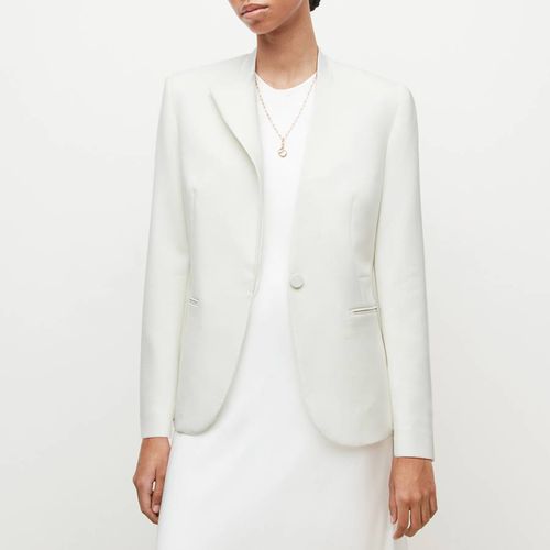 White Leigh Single Breasted Blazer - AllSaints - Modalova