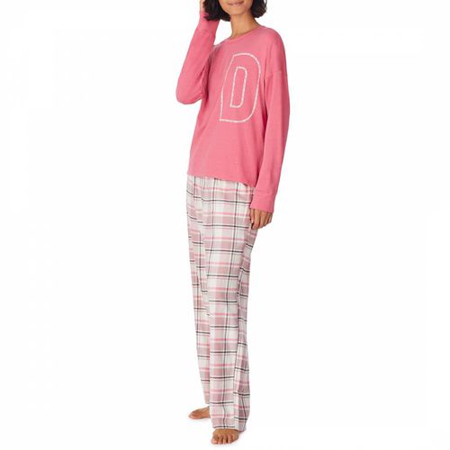 Pink Long Sleeved Pyjama Top - DKNY - Modalova