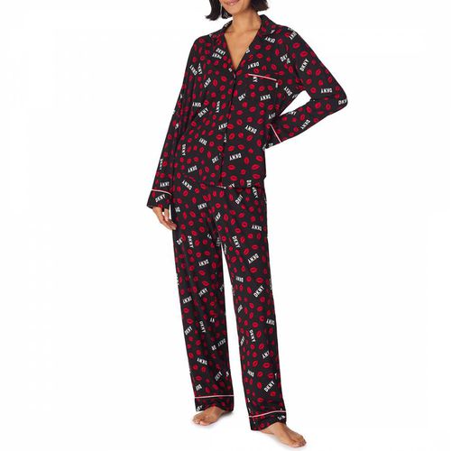 Black Long Pyjama Set - DKNY - Modalova