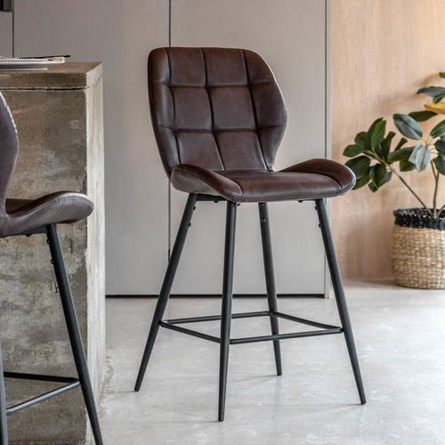 Set of 2 Elmfield Stool Brown - Gallery Living - Modalova