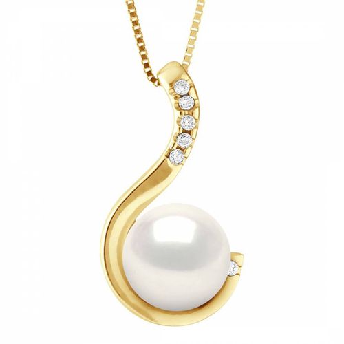 Gold And Real Cultured Freshwater Pearl Pendant Necklace - Ateliers Saint Germain - Modalova
