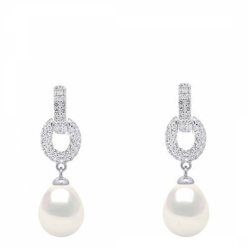 Hanging Earrings Real Cultured Freshwater Pearls Pear 8-9 mm - Ateliers Saint Germain - Modalova