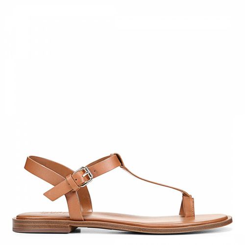 Brown Fifi Leather Flat Sandals - Naturalizer - Modalova
