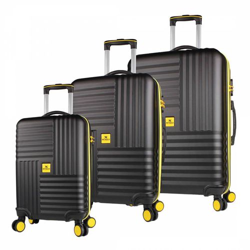 Black PLEKOB Set of 3 Suitcases - MyValice - Modalova