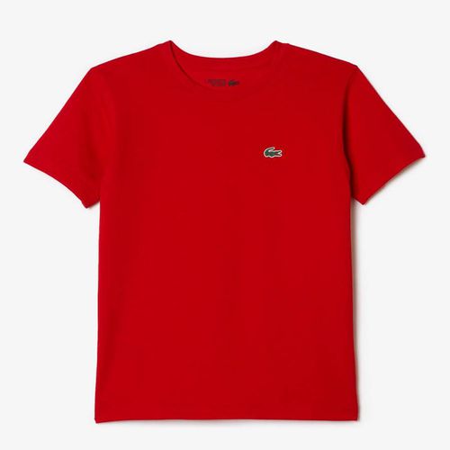 Kid Boy's Embroidered Logo Cotton Blend T-Shirt - Lacoste - Modalova