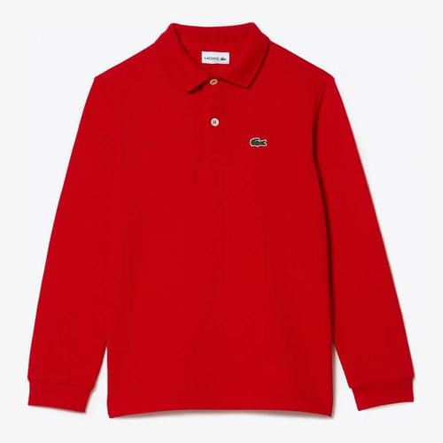 Kid Boy's Long Sleeve Cotton Blend Polo Shirt - Lacoste - Modalova