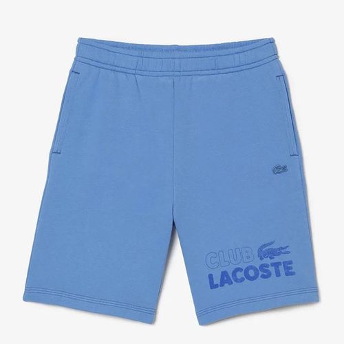 Teen Boy's Blue Club Cotton Shorts - Lacoste - Modalova