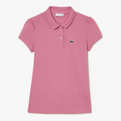 Kid Girl's Cotton Blend Polo Shirt - Lacoste - Modalova