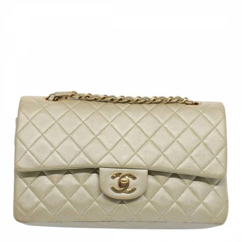 Beige Double Flap Shoulder Bag - Vintage Chanel - Modalova