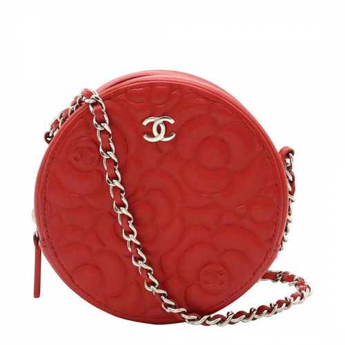 Red Camelia Shoulder Bag - Vintage Chanel - Modalova