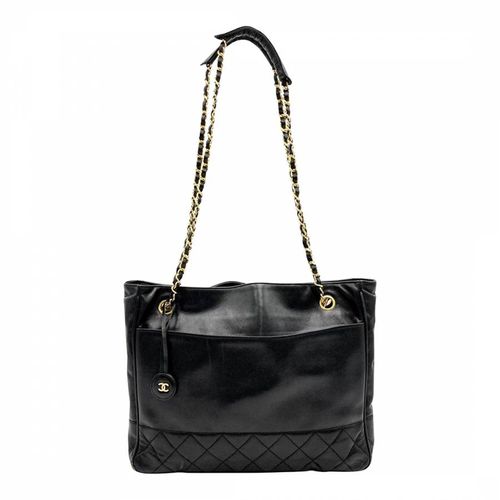 Black Shopping Shoulder Bag - Vintage Chanel - Modalova