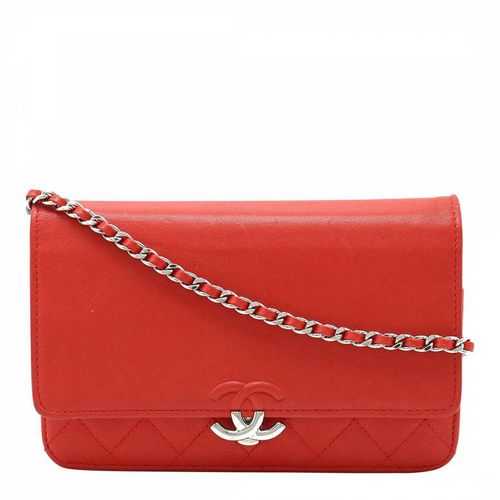 Red Cc Shoulder Bag - Vintage Chanel - Modalova