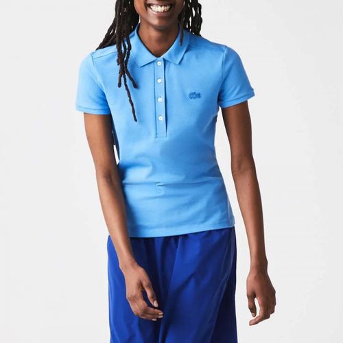 Blue Short Sleeve Cotton Polo Shirt - Lacoste - Modalova