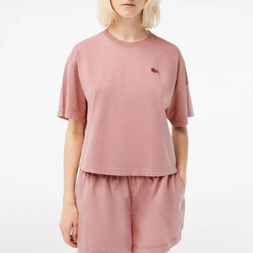 Pink Cotton T-Shirt - Lacoste - Modalova