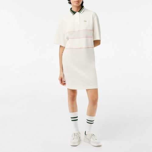 White Polo Mini Dress - Lacoste - Modalova
