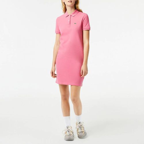 Pink Polo Cotton Mini Dress - Lacoste - Modalova