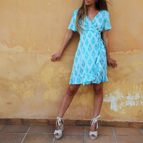 Aquamarine Dream Mini Dress - Sophia Alexia - Modalova