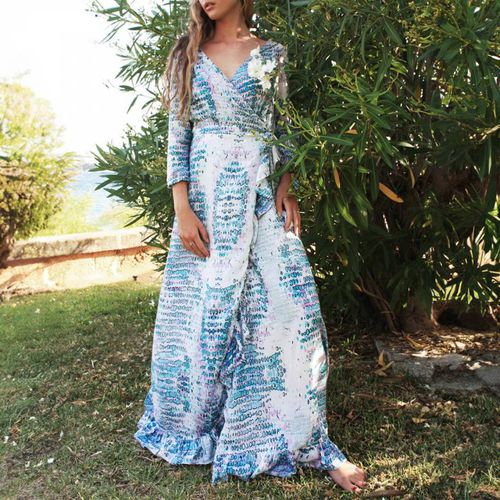 Aqua Pink Snake Maxi Dress (Long) - Sophia Alexia - Modalova