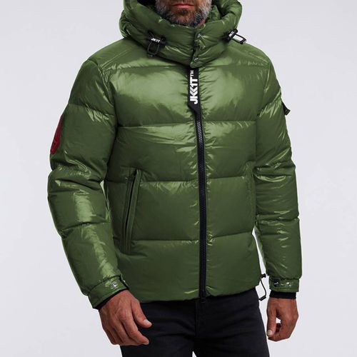 Green EZ Puffer Hooded Jacket - JACK1T - Modalova