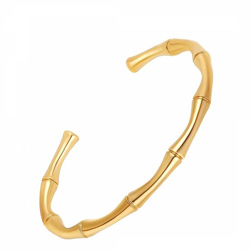 K Gold Bamboo Cuff Bangle - Stephen Oliver - Modalova