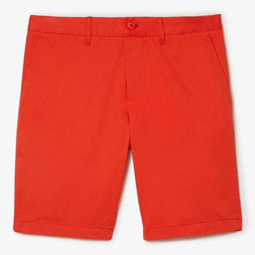 Orange Cotton Blend Bermuda Shorts - Lacoste - Modalova