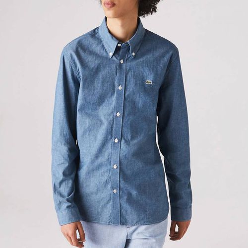 Blue Denim Long Sleeve Shirt - Lacoste - Modalova