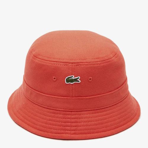 Orange Cotton Bucket Hat - Lacoste - Modalova