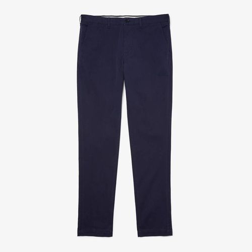 Navy Cotton Blend Chinos - Lacoste - Modalova