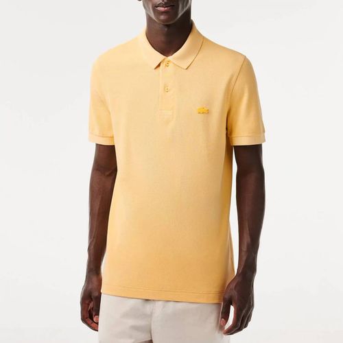 Pastel Yellow Cotton Polo Shirt - Lacoste - Modalova
