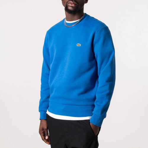 Blue Cotton Blend Sweatshirt - Lacoste - Modalova