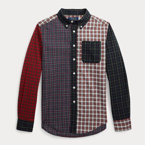 Older Boy's Poplin Check Cotton Shirt - Polo Ralph Lauren - Modalova