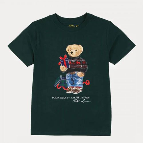 Younger Boy's Dark Large Teddy Logo Cotton T-Shirt - Polo Ralph Lauren - Modalova
