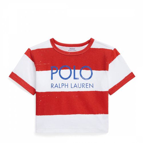 Toddler Girl's Striped Cotton T-Shirt - Polo Ralph Lauren - Modalova