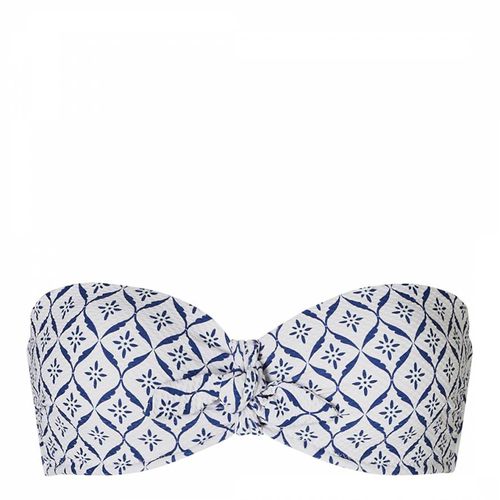 Blue Bow Bandeau Bikini Top - Heidi Klein - Modalova