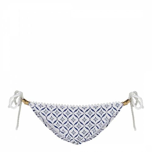 Blue Pom Pom Triangle Bikini Bottom - Heidi Klein - Modalova