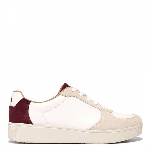 Raisin Rally Leather Suede Panel Trainers - FitFlop - Modalova