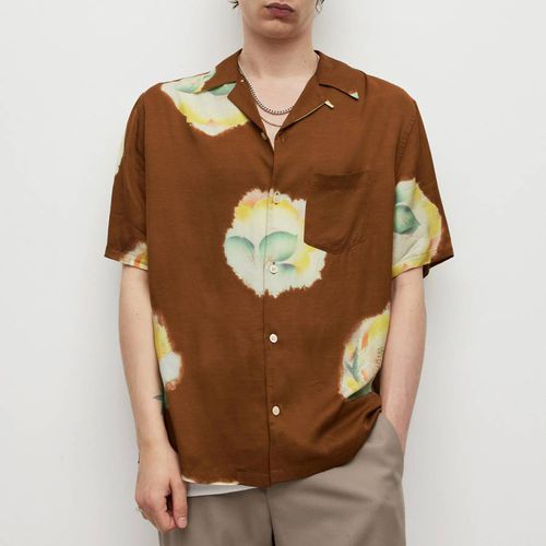 Brown Toulon Printed Shirt - AllSaints - Modalova