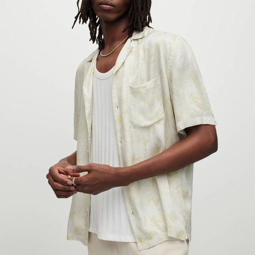 White Caiman Short Sleeve Shirt - AllSaints - Modalova