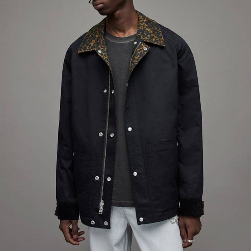 Brown/Black Stalker Vanian Reversible Jacket - AllSaints - Modalova