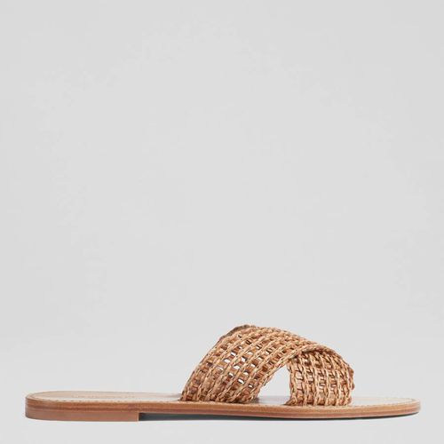 Brown Leather Ren Flat Sandals - L K Bennett - Modalova