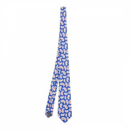 Blue Paisley Print Woven Silk Tie - Missoni - Modalova