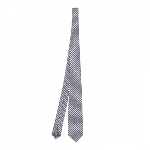 Grey Stripe Woven Silk Tie - Missoni - Modalova