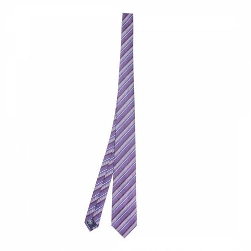 Purple Stripe Woven Silk Tie - Missoni - Modalova