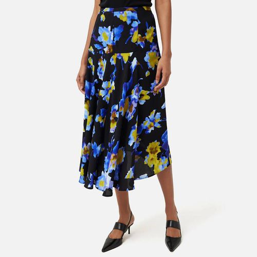 Blue Haze Floral Crepe Skirt - Jigsaw - Modalova