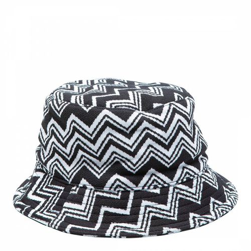 Black Zig Zag Jersey Bucket Hat - Missoni - Modalova