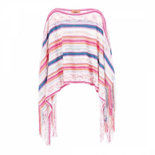 Pink Multi Stripe Knitted Ponch - Missoni - Modalova
