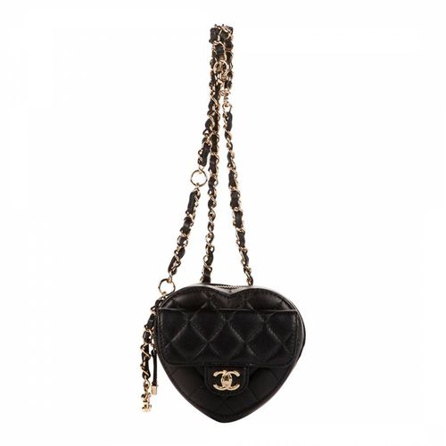 Black Heart Waist Bag - Vintage Chanel - Modalova