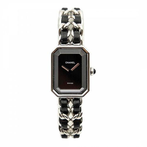 Black Silver Premiare Watch - Vintage Chanel - Modalova