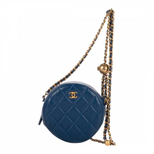 Blue Round as Earth Shoulder bag - Vintage Chanel - Modalova