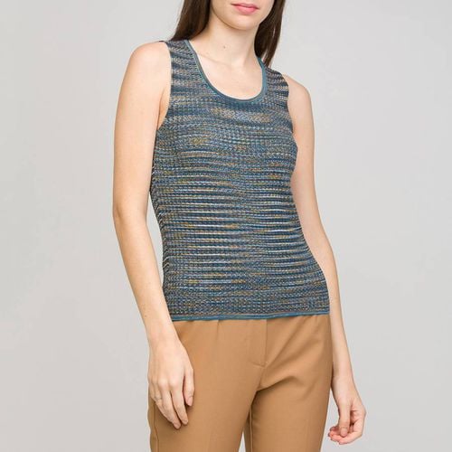 Blue Multi Cotton Wool Blend Top - M Missoni - Modalova